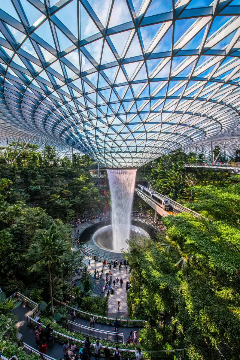 Jewel Changi Airport Rain Vortex Jewel Changi Airport Rain Vortex