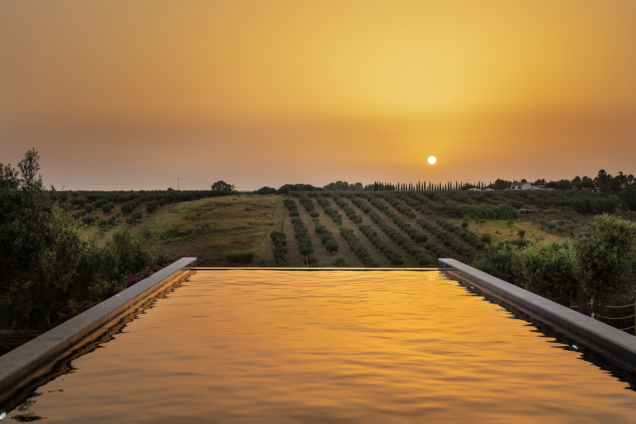 Piscina Esterna Tramonto
