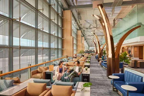 Singapore Airlines - Changi Airport Lounge KFGL Al Fresco Seating Area